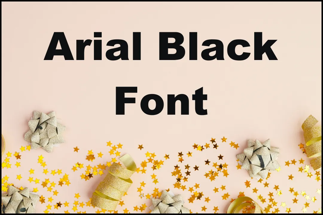 Arial Black Font