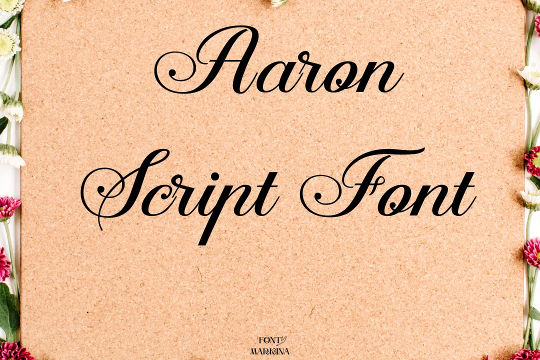 Aaron Script Font