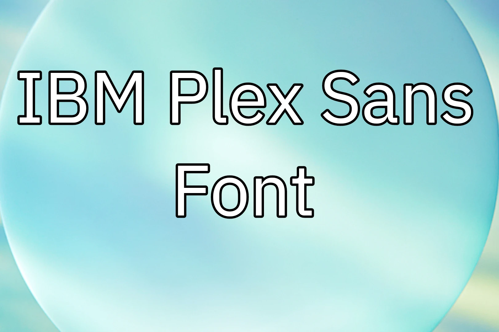 IBM Plex Sans Font
