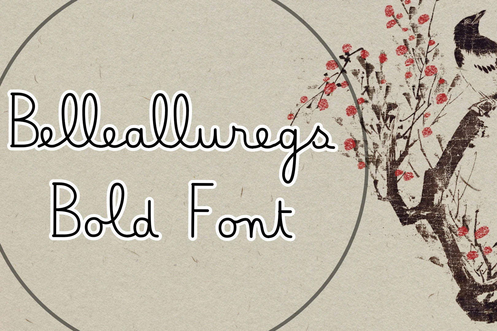 Bellealluregs Bold Font