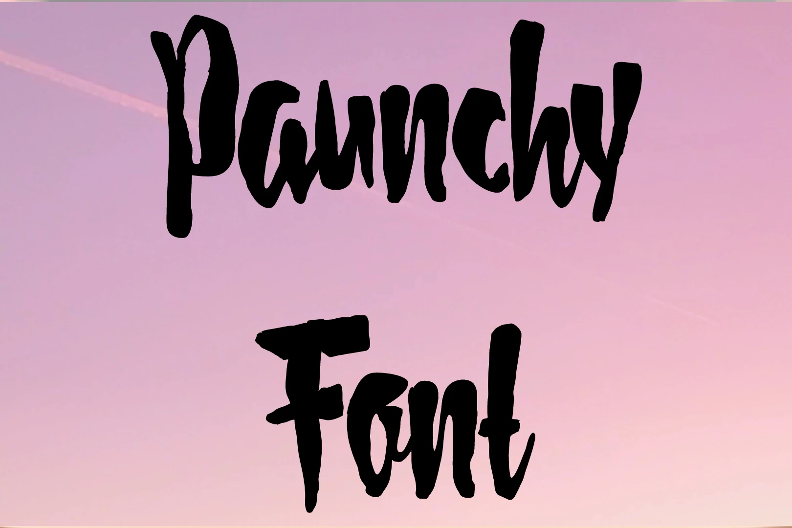 Paunchy Font
